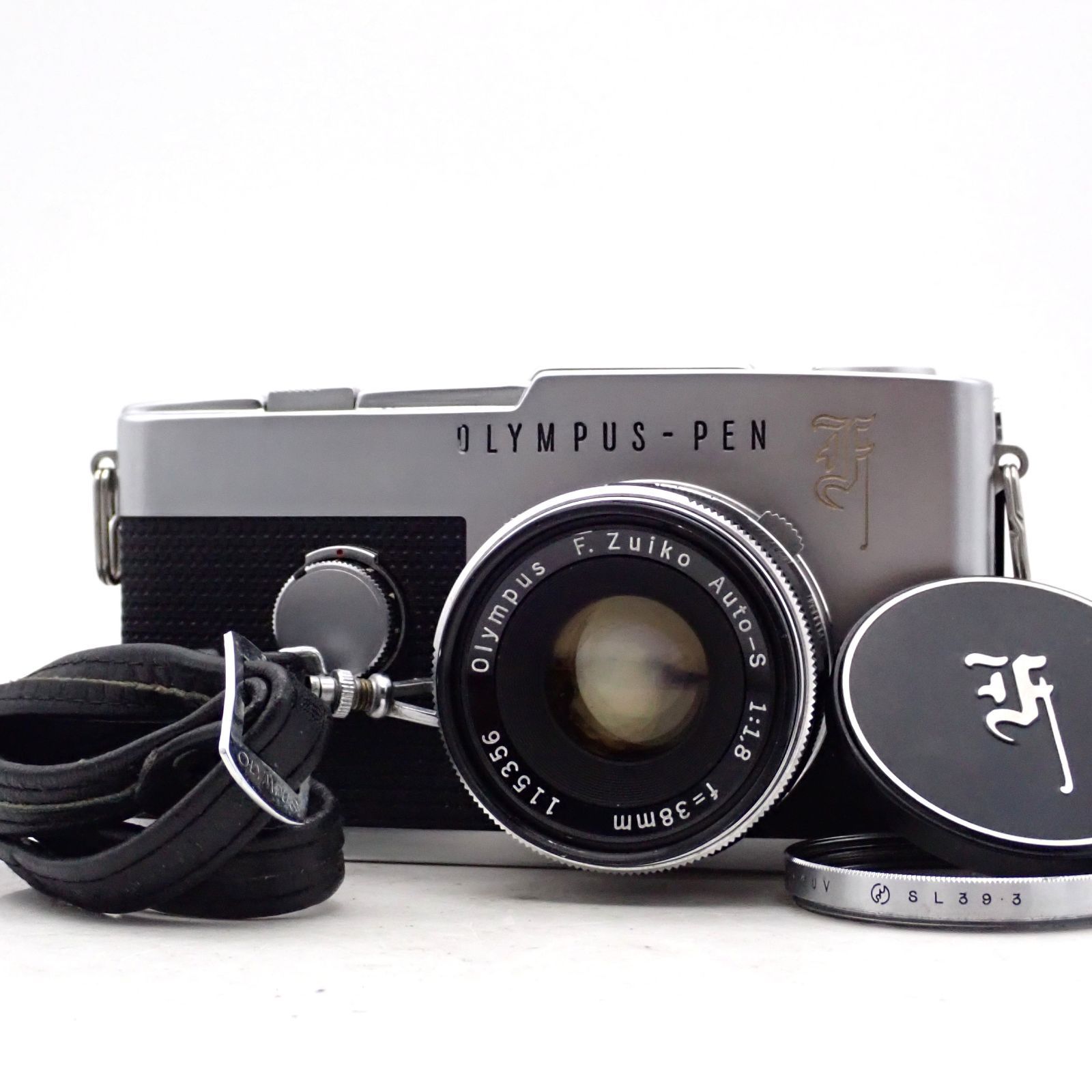 OLYMPUS Pen F 一眼レフイルムカメラ ハーフフレイム 113883 F.ZUIKO Auto-S 38mm f1.8 標準 単焦点 マニュアル レンズ