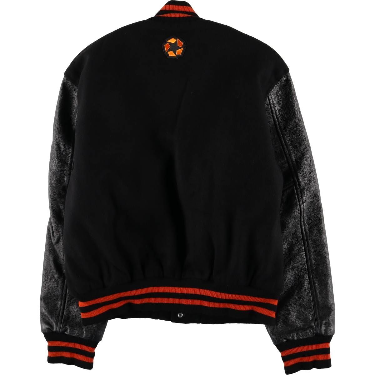 古着 STEWART-STRAUSS 中綿入り 袖革ウールボタンスタジャン バーシティジャケット メンズL相当 ヴィンテージ eaa592255