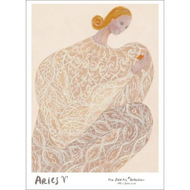 THE POSTER CLUB x SOFIA LIND | Aries 牡羊座 | 50x70cm アートポスター 北欧 ポスタークラブ ソフィアリンド 星座 おひつじ座