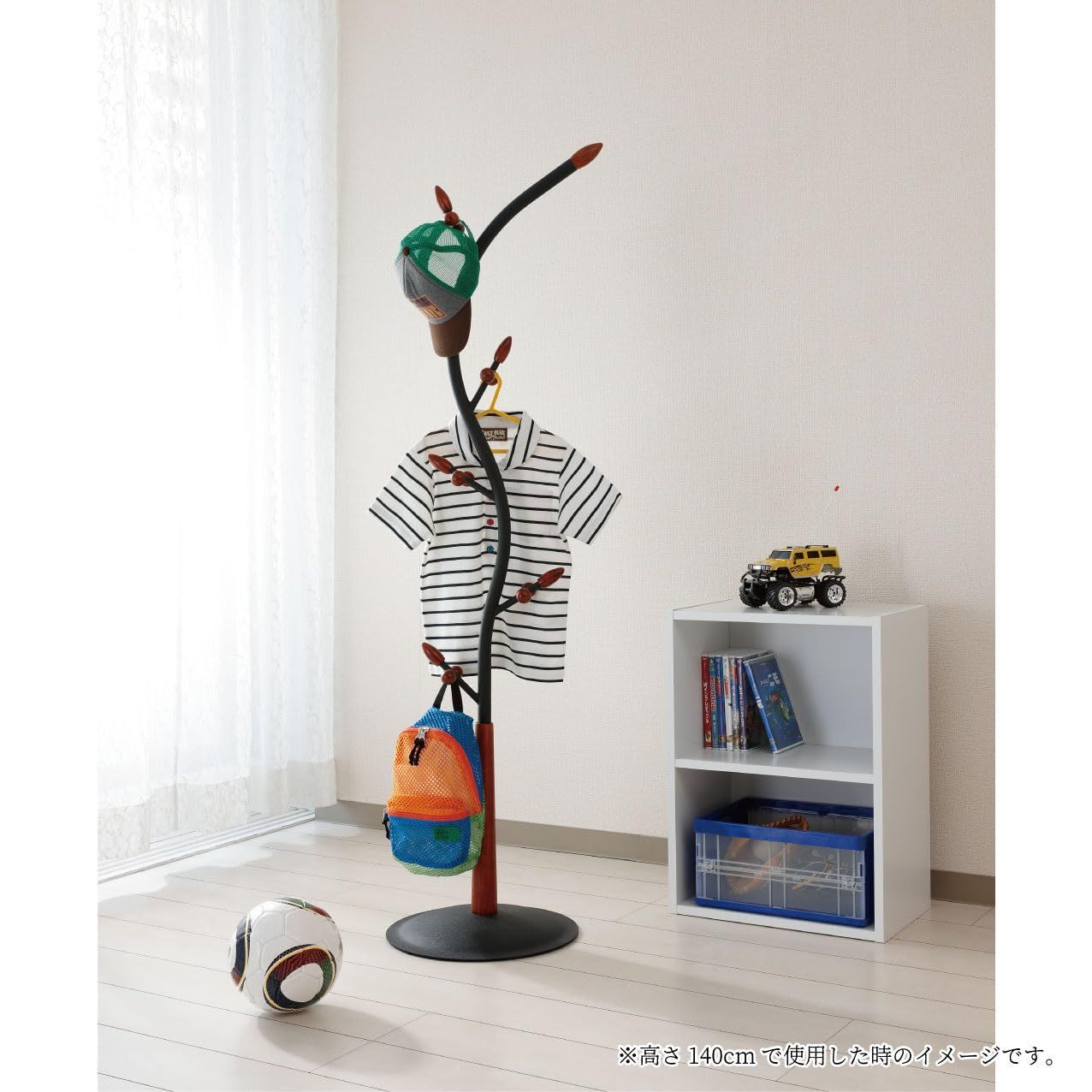 抽象的な 在庫セール スタンド ポールハンガー カバン掛け コートハンガー 洋服掛け キッズ対応 ブラック 倒れにくい 台座直径37×高さ174 140cm Sラインハンガー 耐荷重10kg 衣類収納 TU-SLB-E Belca お早めにどうぞ！！