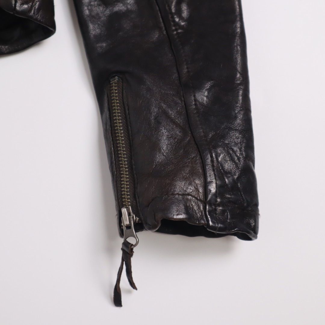 double-breasted biker