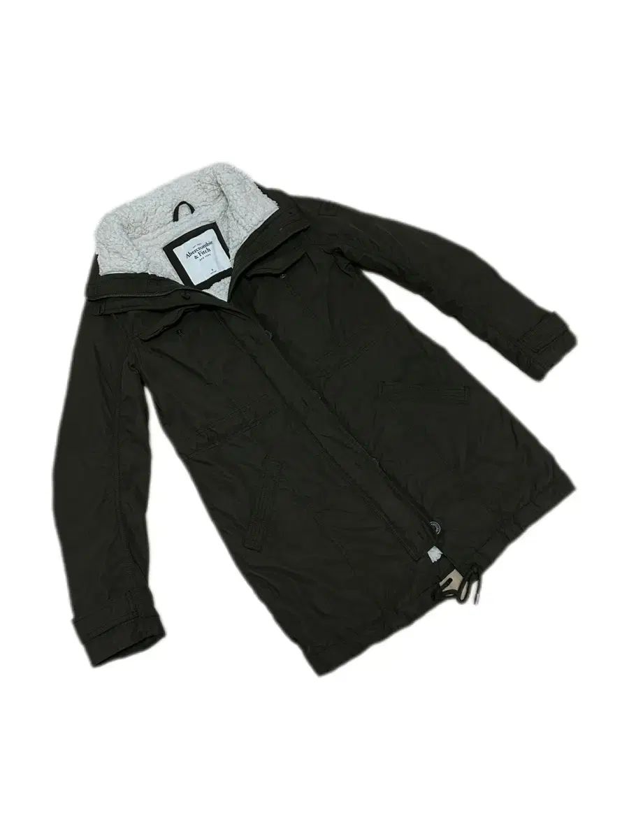 アバクロンビー ディープカーキ シープスキン ミリタリー アウター