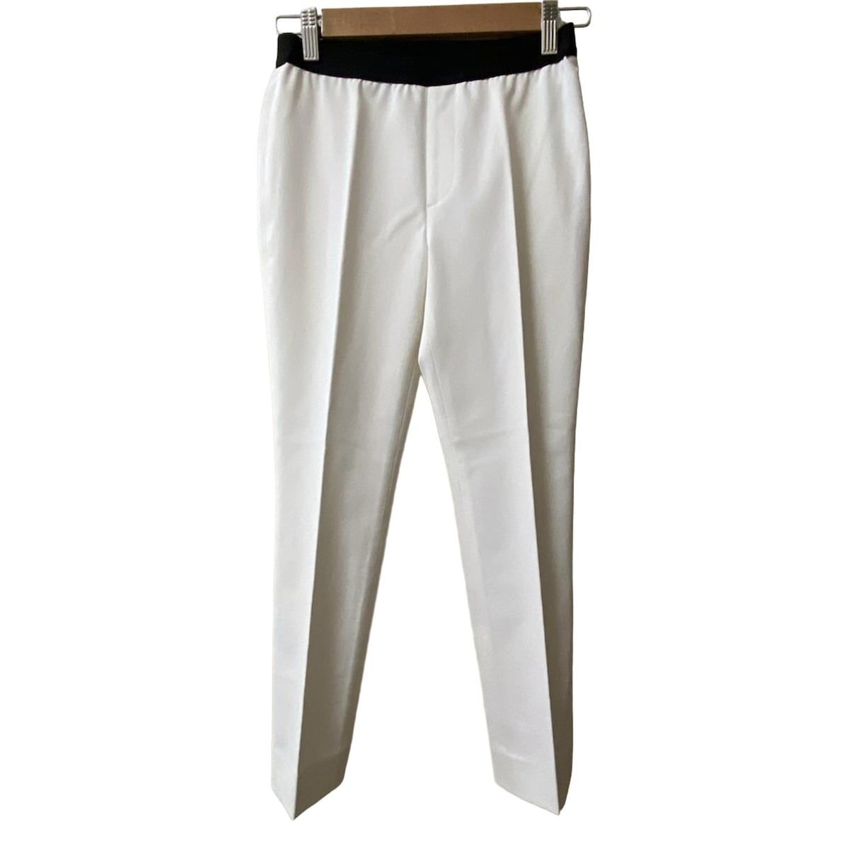 M Fil エムフィル パンツ サイズ34 S レディース - 白 フルレングス ウエストゴム