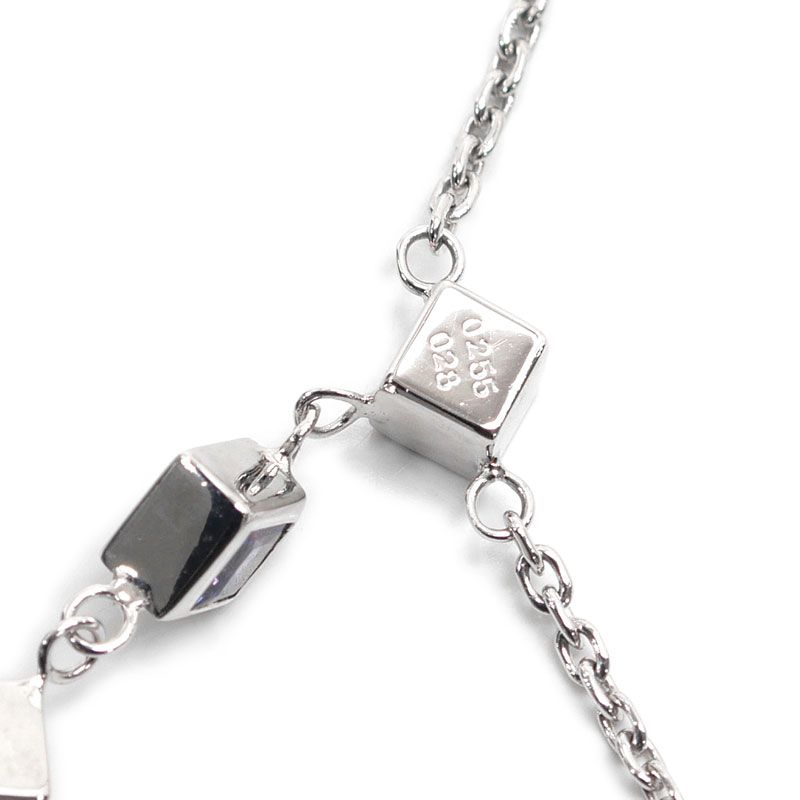 ジェムケリー アレキサンドライトネックレス K18WG 0.255/0.28ct