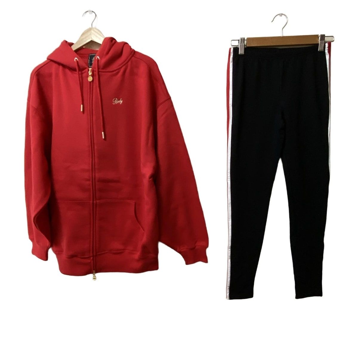 Rady レディ レディースパンツセットアップ レディース - レッド×黒