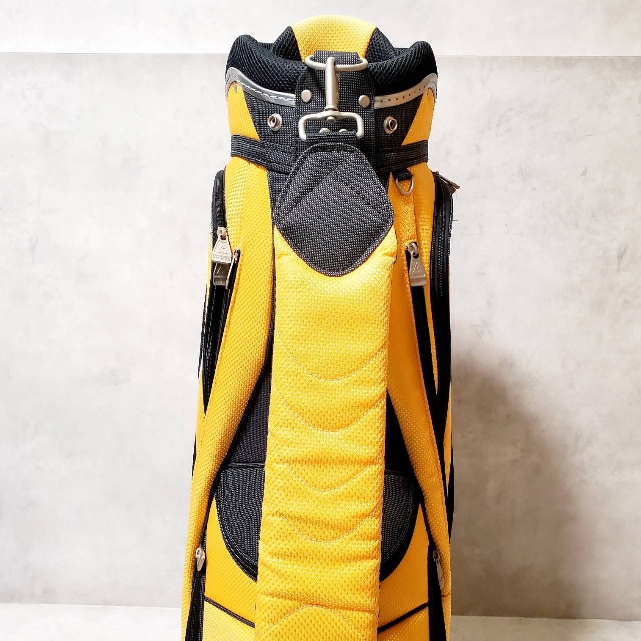 良品】le coq sportif ルコックスポルティフ キャディバッグ イエロー