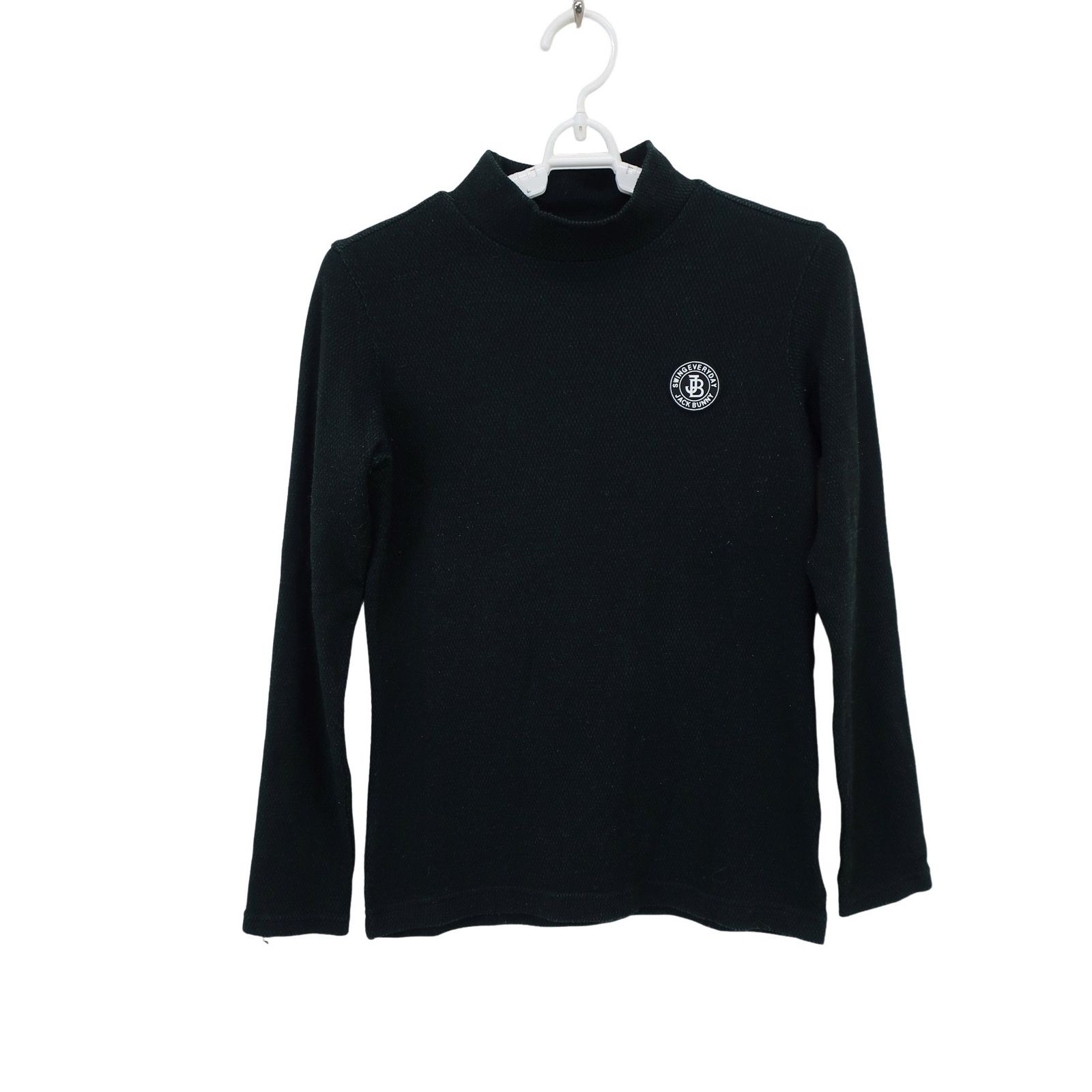 美品】Jack Bunny(ジャックバニー) ハイネックシャツ 黒系 レディース