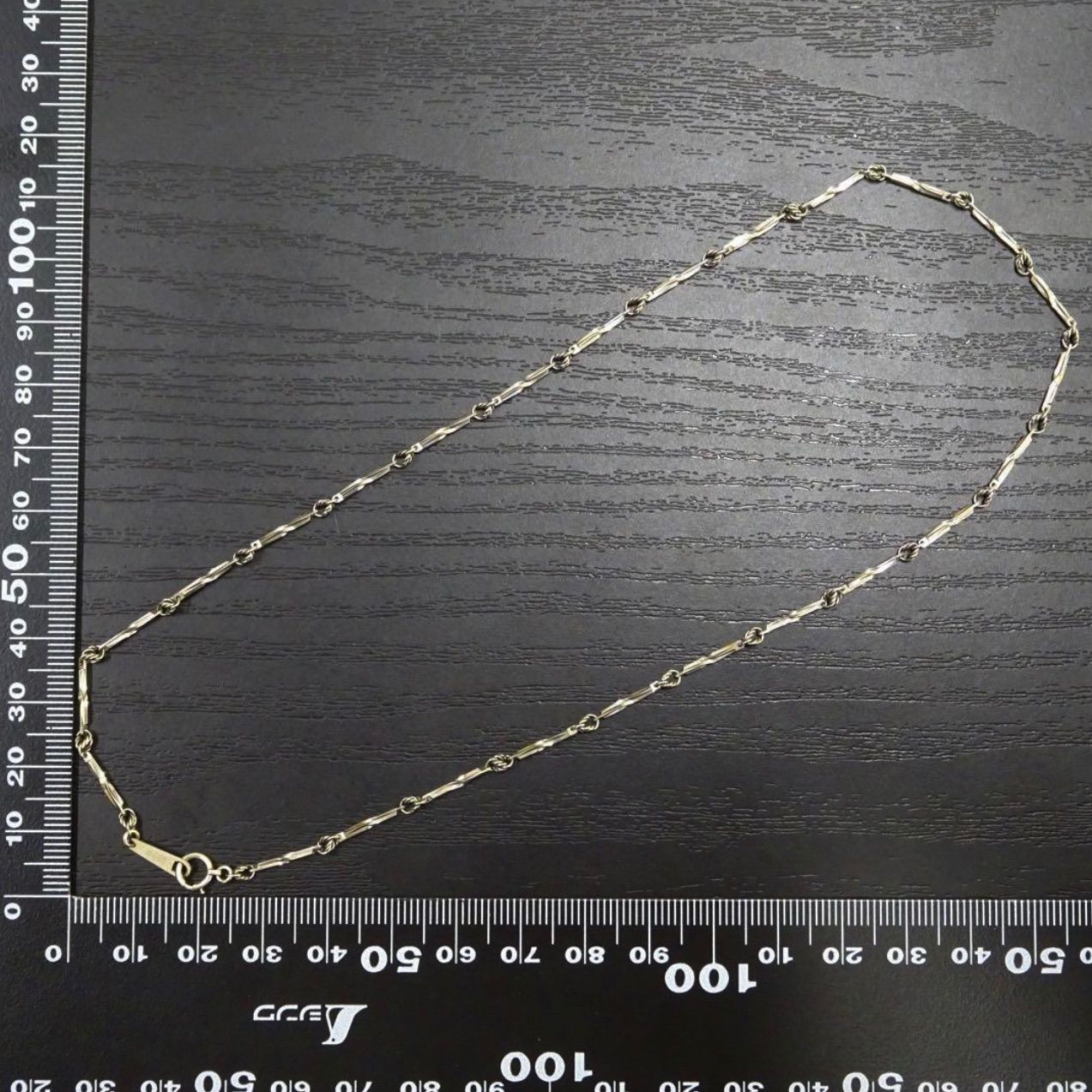 プラチナ pt850 切子 キリコ ヴィンテージ デザイン ネックレス 約40.5