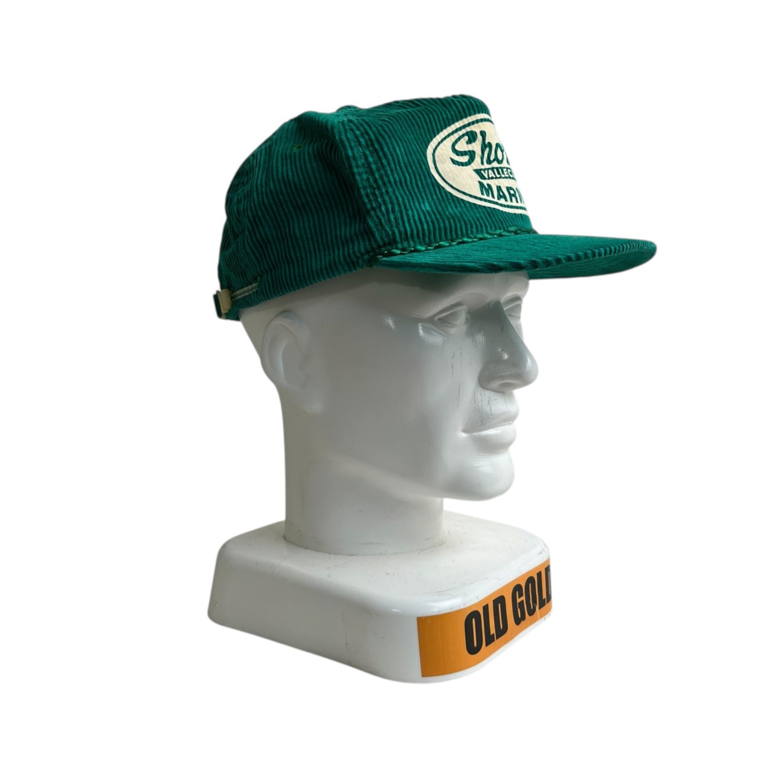 キャップ 帽子 Shorty s VALLECITO MARINA ショーティーズバレシトマリーナ コーデュロイキャップ ビンテージキャップ 企業物 企業ロゴ グリーン 緑