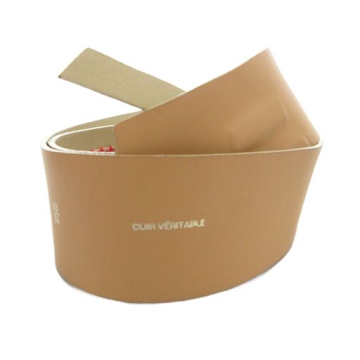 シャネル CHANEL ヴィンテージ ベルト ココマーク レザー 本革 ベージュ FF GY19 AA