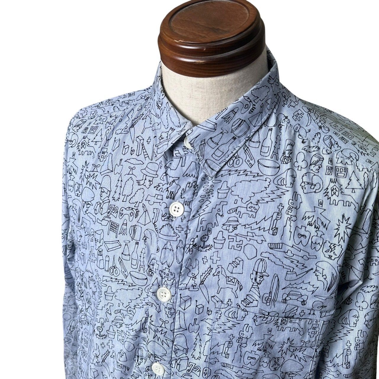COMME des GARCONS HOMME AD2003 00s All-over print shirt with