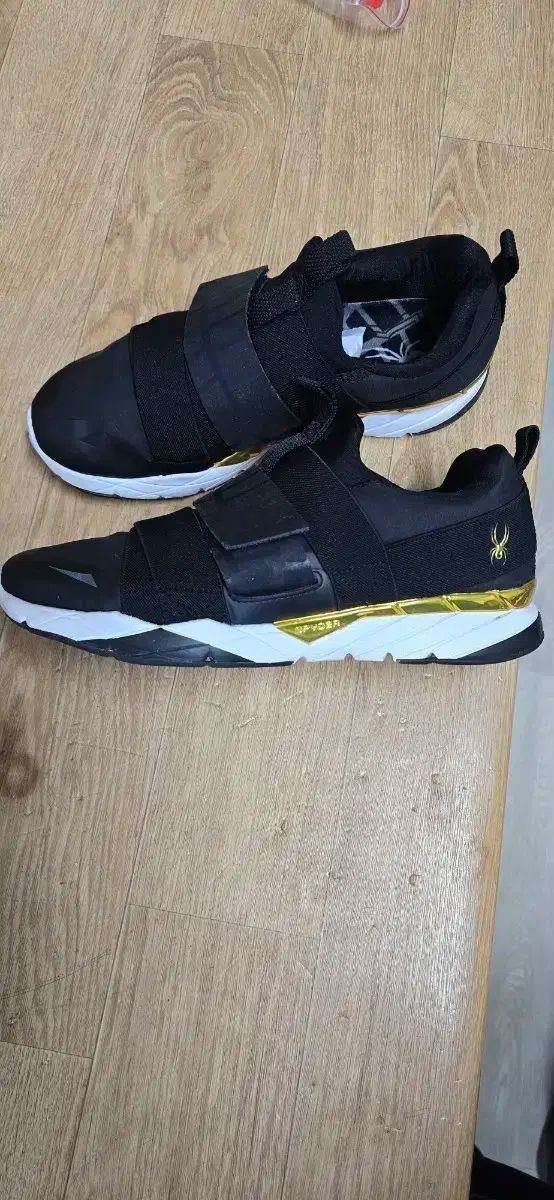 スパイダー ブラック バックル スニーカー レディース 250