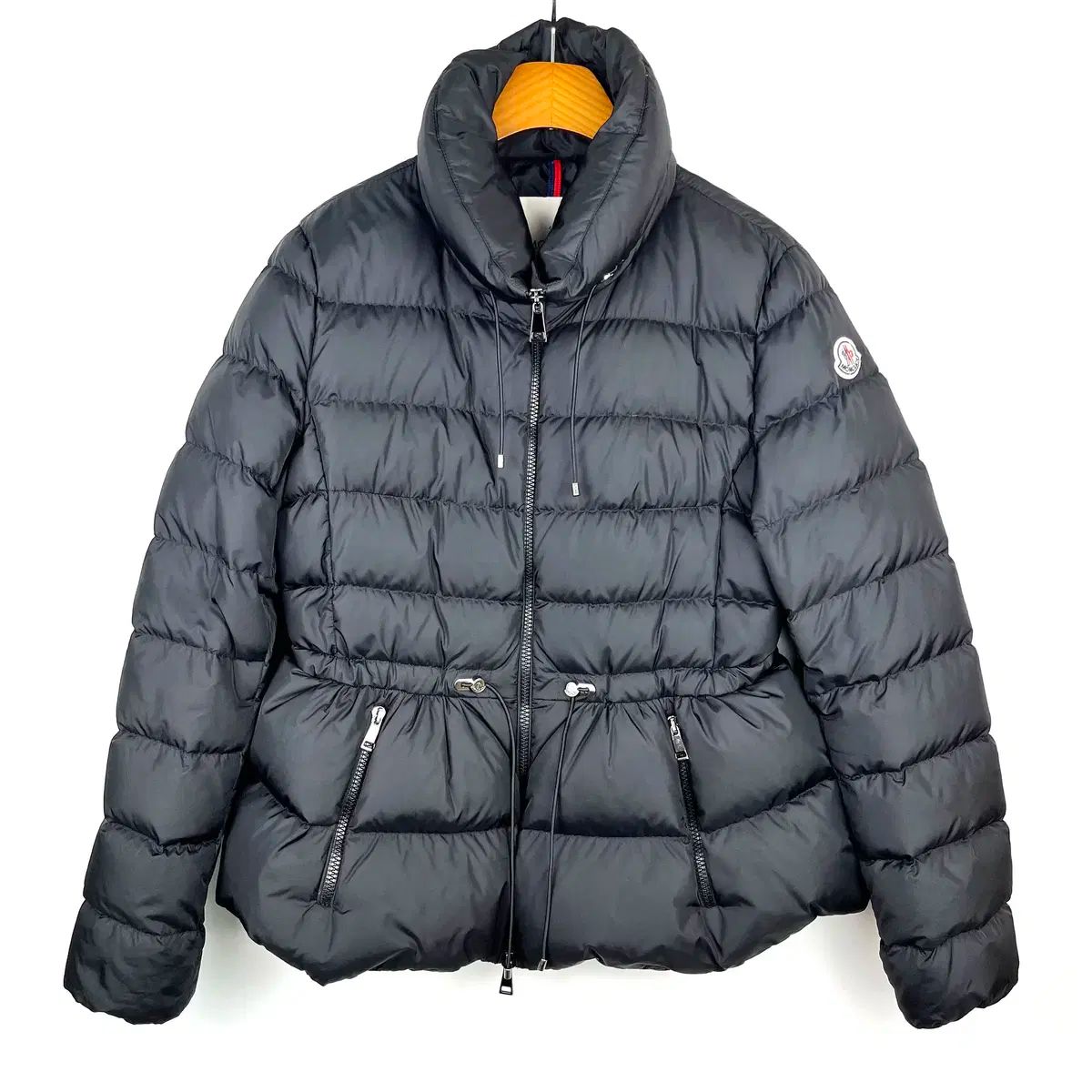 3 モンクレール モンクレール ブラック マルケ ショート ダウン レディース アウター ダウン