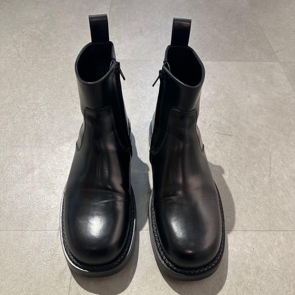 BOTTEGA VENETA ボッテガヴェネタ STRUT ANKLE BOOT サイドジップ アンクルブーツ ブラック size 42 27 cm 表参道A 10