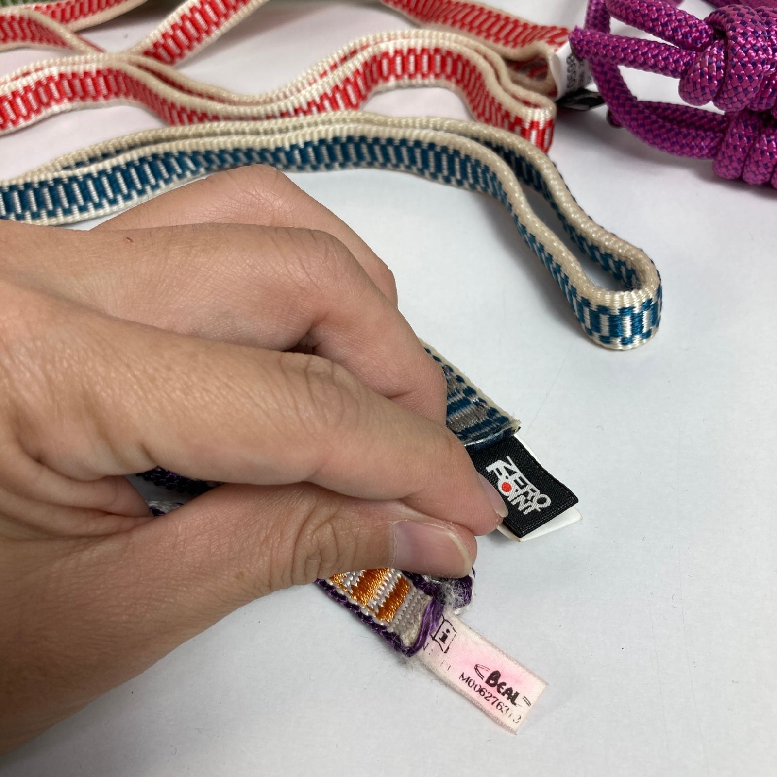 OneSize ブルー系 Petzl ペツル カラビナ スリング セット バルク セカンドギアオリパ ロッククライミングギア z