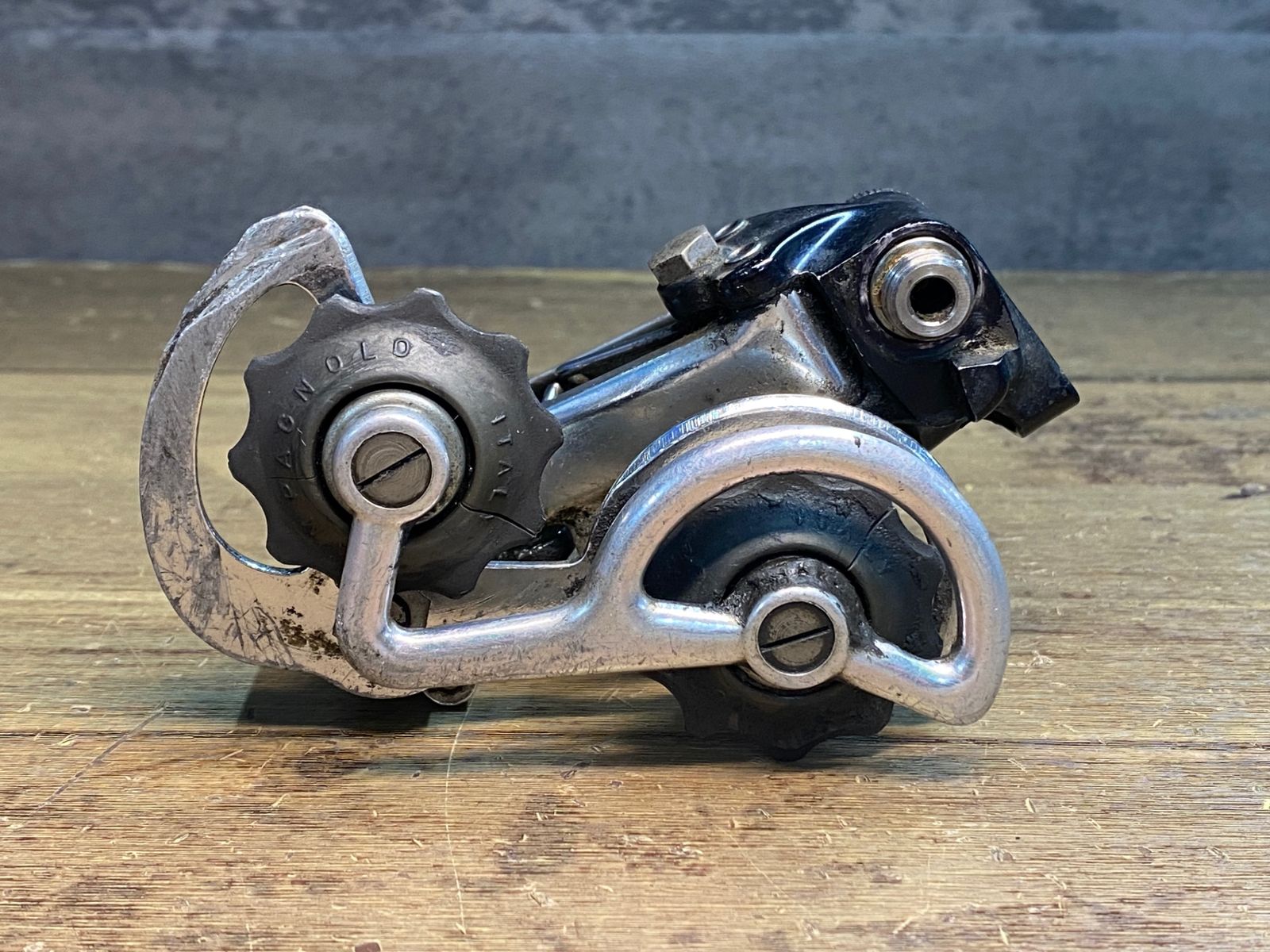 JM886 カンパニョーロ Campagnolo SUPER RECORD スーパーレコード リアディレイラー プーリー破損 削れ等ダメージ大のジャンク