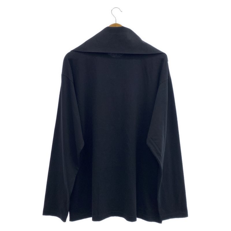 中古】BALENCIAGA 18SS ハーフジップ タートルネックカットソー L