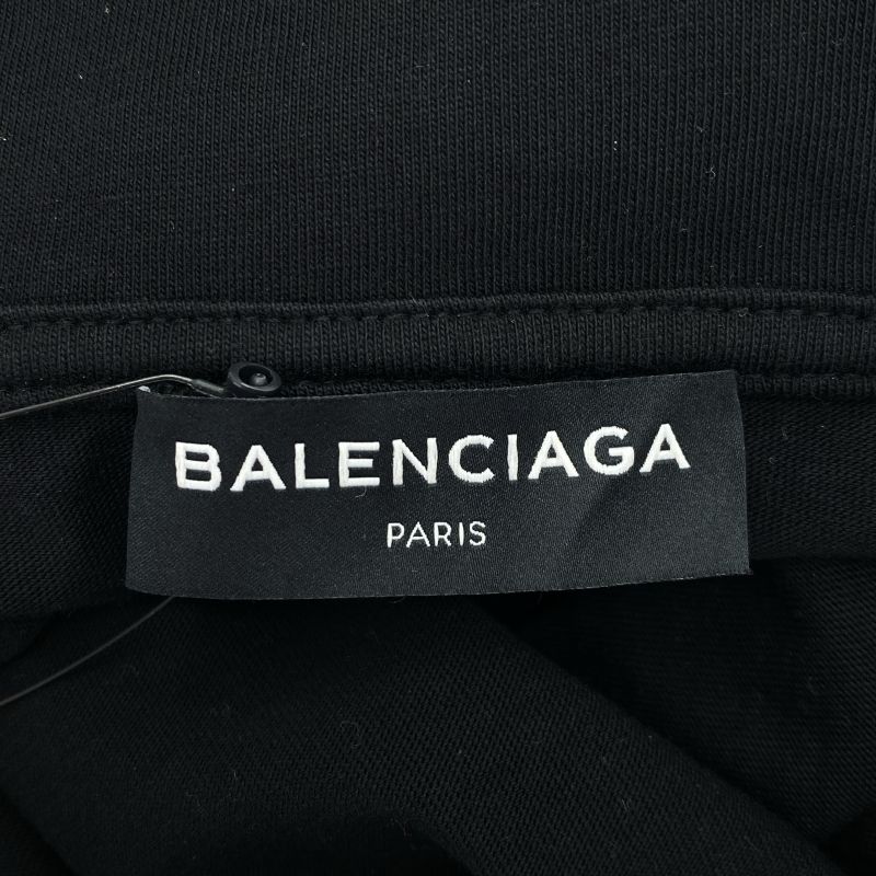 中古】BALENCIAGA 18SS ハーフジップ タートルネックカットソー L
