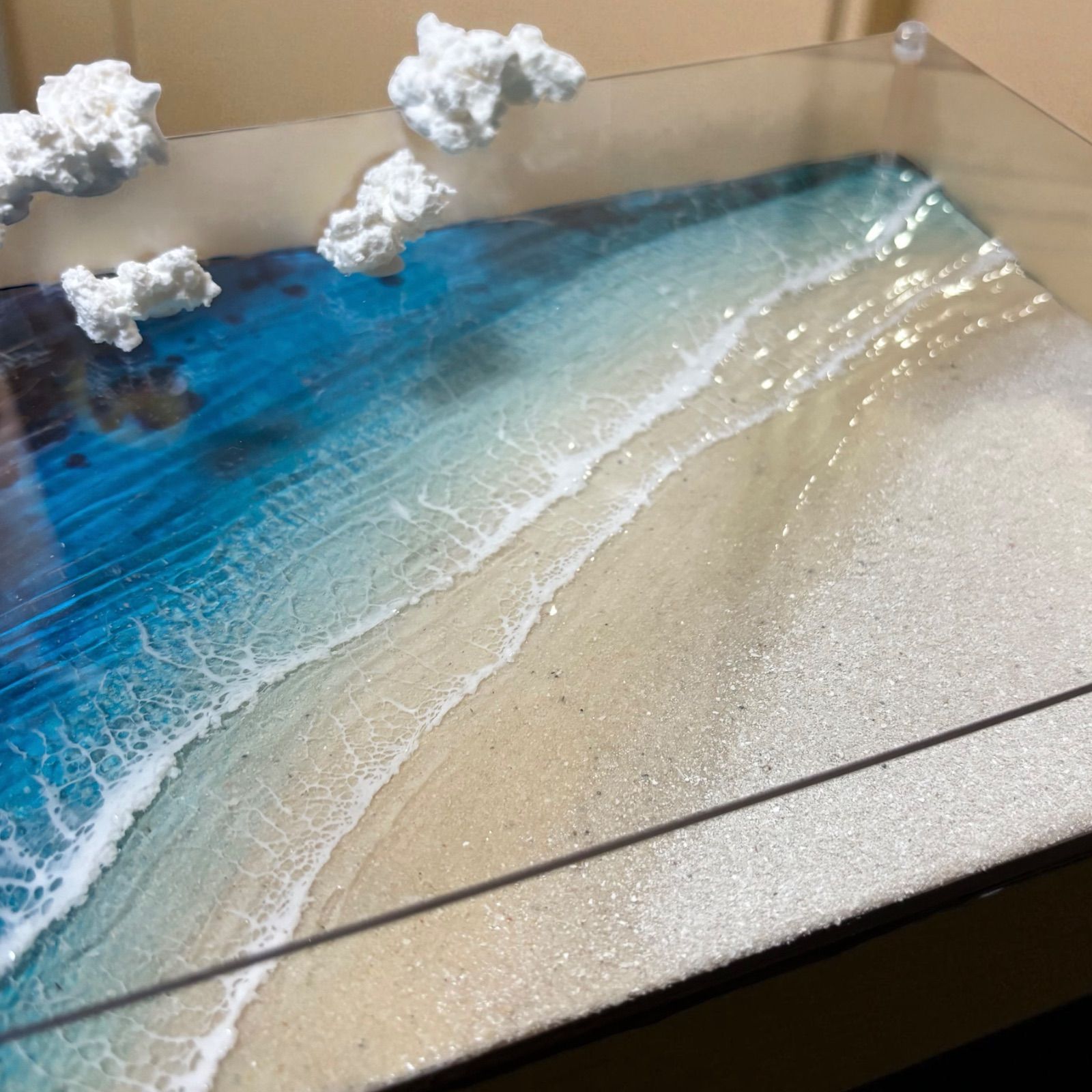 <傾斜厚盛りボード 雲の浮かぶ海>