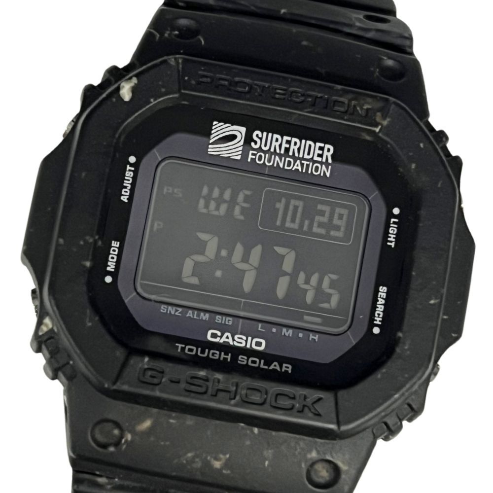 CASIO カシオ G-SHOCK G-5600SRF SURFRIDER FOUNDATION コラボ 腕時計 ブラック 正規品 | 40667