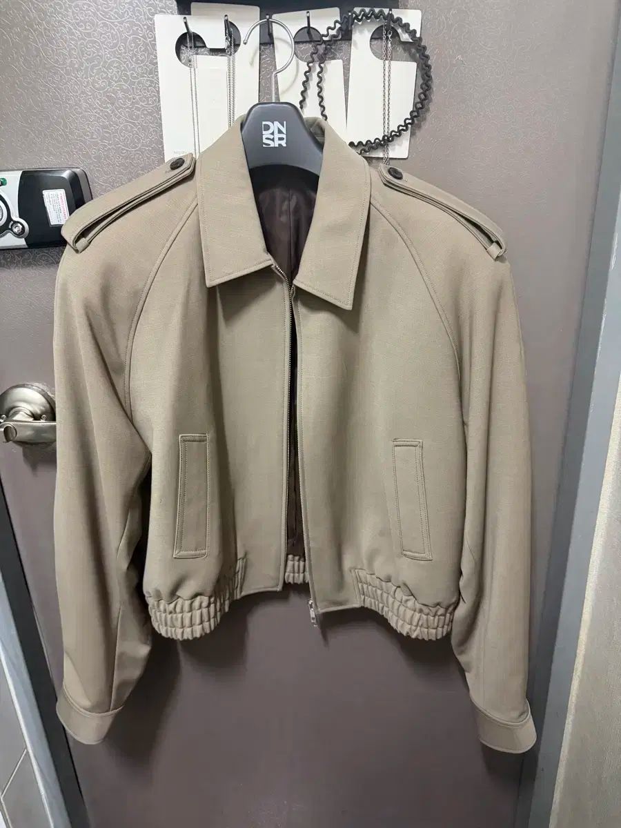 エルムード LMOOD バウム ダブルフェイス ウール ブルゾン ジャケット カーキグレー 48