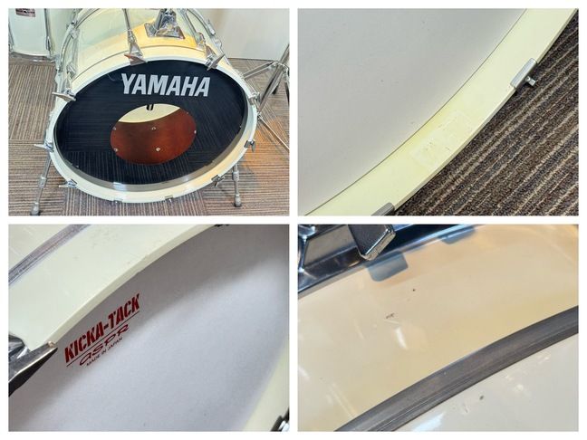  YAMAHA YD-9000 R BD 22 x 14 FT TT 12 8 10 6 5.5 シングルヘッド バーチ ステージホワイトラッカー クラッシュシンバル ドラムセット ドラム