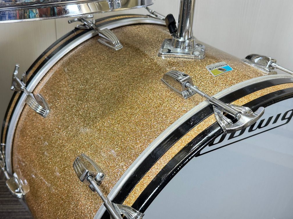VINTAGE LUDWIG 70s BigBeat 22 12 13 16 Champagne Spkl