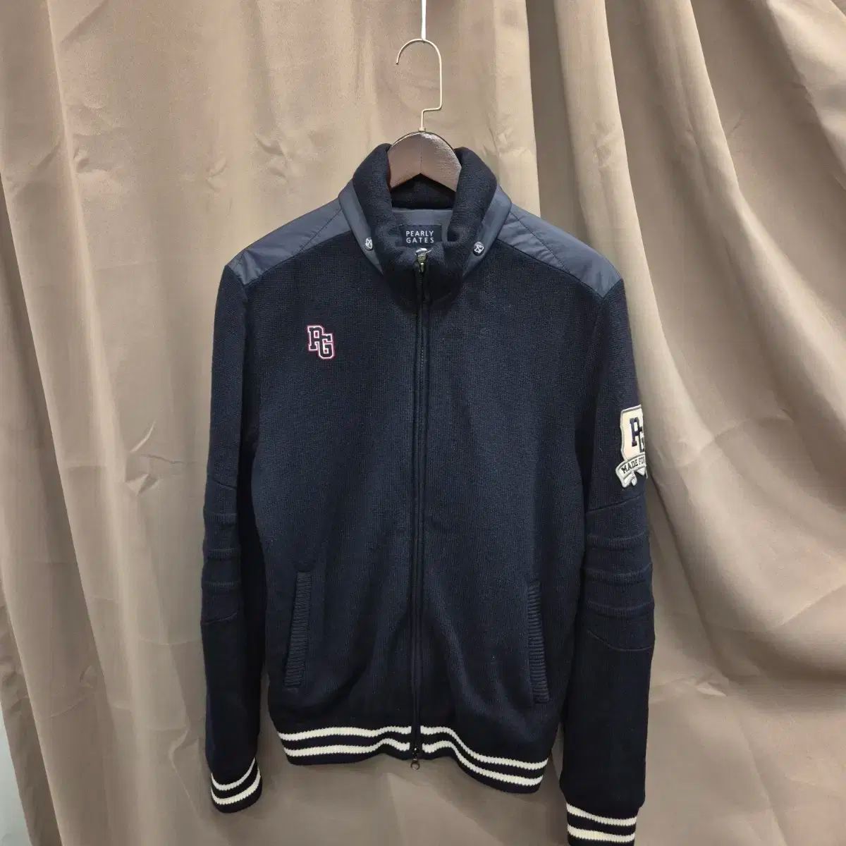 パーリーゲイツ 防風 ニット ジップアップ ジャケット 5サイズ