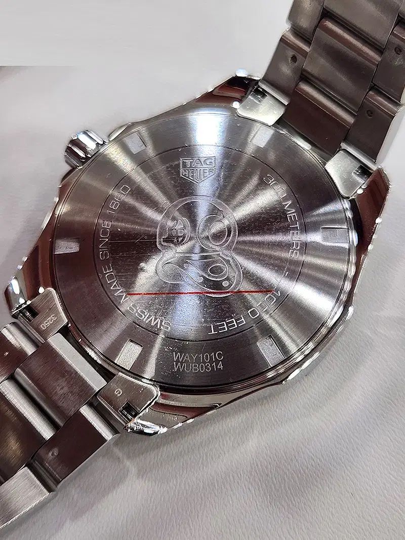 タグ ホイヤー アクアレーサー デニムブルー 43 MM メンズ時計 WAY 101 C