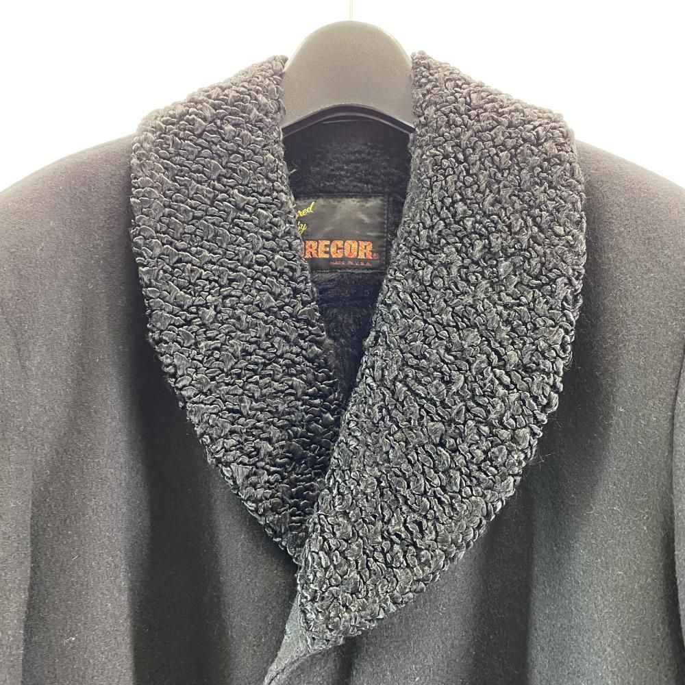 中古】70s McGREGOR ギャングコート サイズ38 USA製 ブラック
