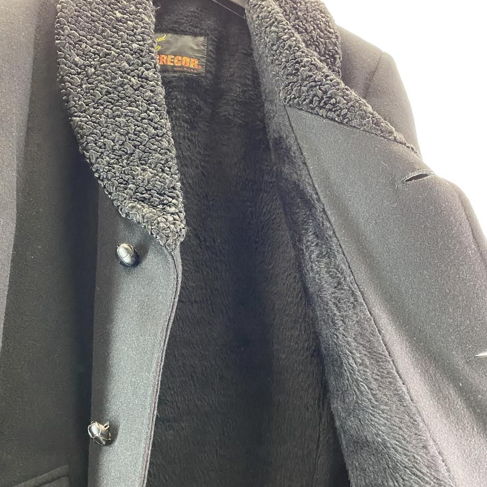中古】70s McGREGOR ギャングコート サイズ38 USA製 ブラック