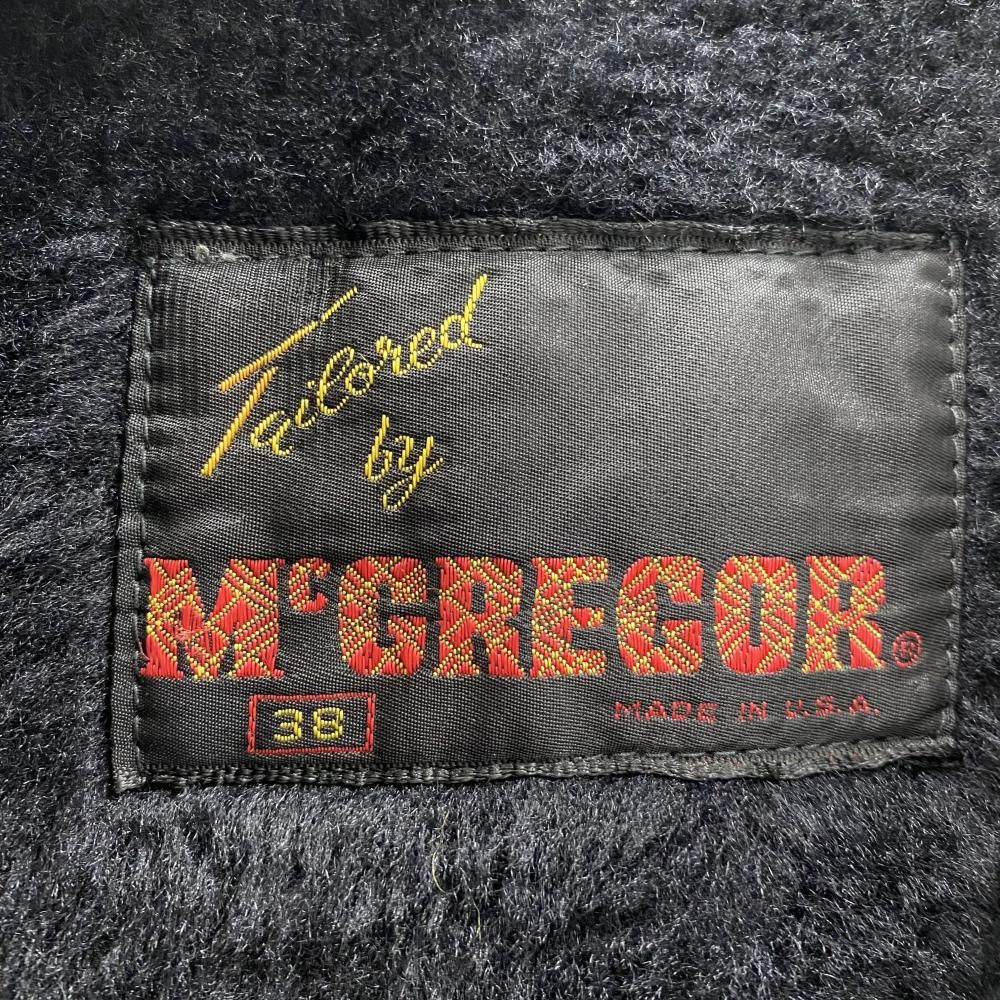 【中古】70s McGREGOR ギャングコート サイズ38 USA製 ブラック マックレガー[17][240017732172] 中古】70s McGREGOR ギャングコート サイズ38 USA製 ブラック