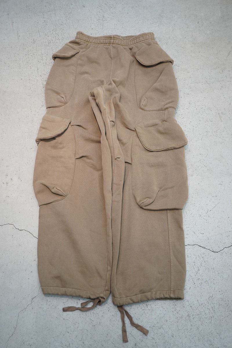 正規 24SS entire studios エンタイアスタジオ UTILITY SWEATS ユーティリティ スウェット カーゴ パンツ ES2379 P0051 1022P♪