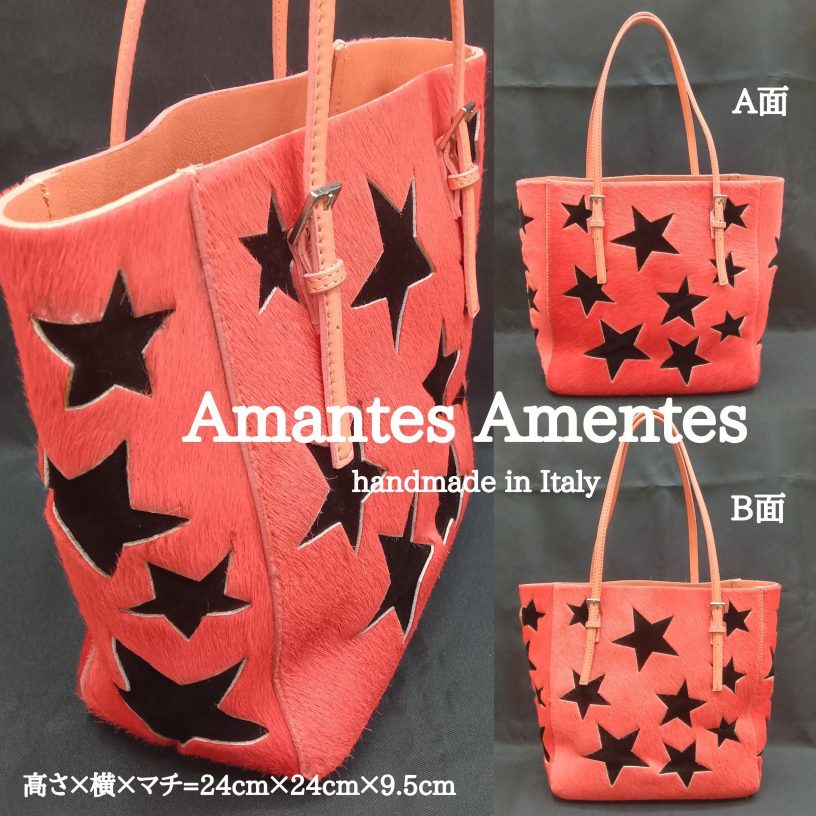 AMANTES AMENTES ?アマンテス アメンテス バッグ ／ レザー トート 