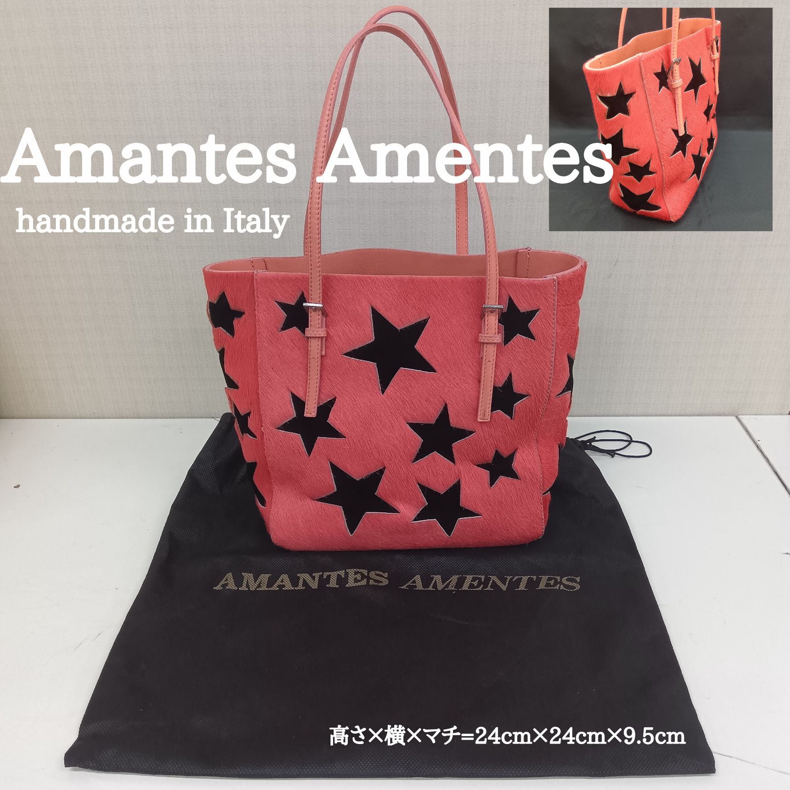 AMANTES AMENTES ?アマンテス アメンテス バッグ ／ レザー トート 