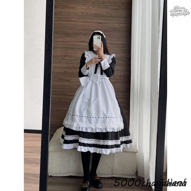 コスプレ 仮装 メイド 服 ゴスロリ 萌え コスプレ 衣装 仮装 女装 フリル ロリータ かわいい カチューシャ 付き セット ウェイトレス レデ