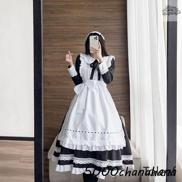 大人カジュアル コスプレ 仮装 メイド 服 ゴスロリ 萌え コスプレ 衣装 仮装 女装 フリル ロリータ かわいい カチューシャ 付き セット ウェイトレス レデ 最高の品質、最低の価格！