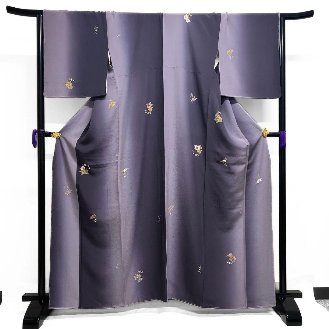 未着用　小紋　菊花　牡丹　橘　楓　花紋　着物　103b d 未着用 小紋 菊花 牡丹 橘 楓 花紋 着物 103b d - メルカリ