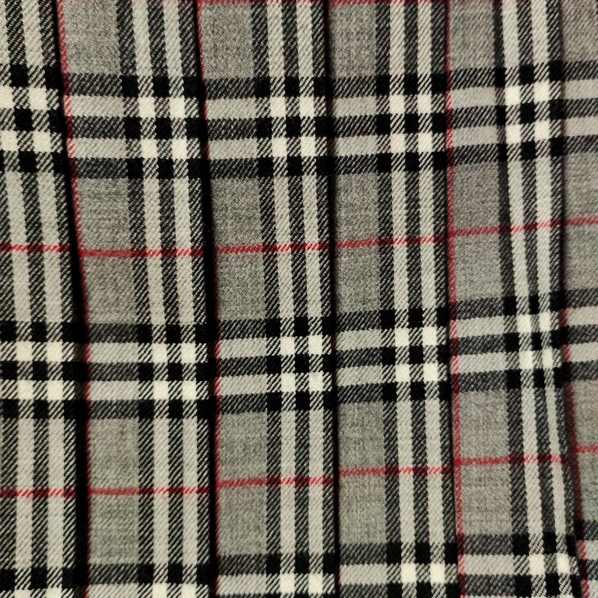 Burberry s バーバリーズ スカート レディース - グレー×黒×マルチ ひざ丈 チェック柄 プリーツ GULLKHAN_COM