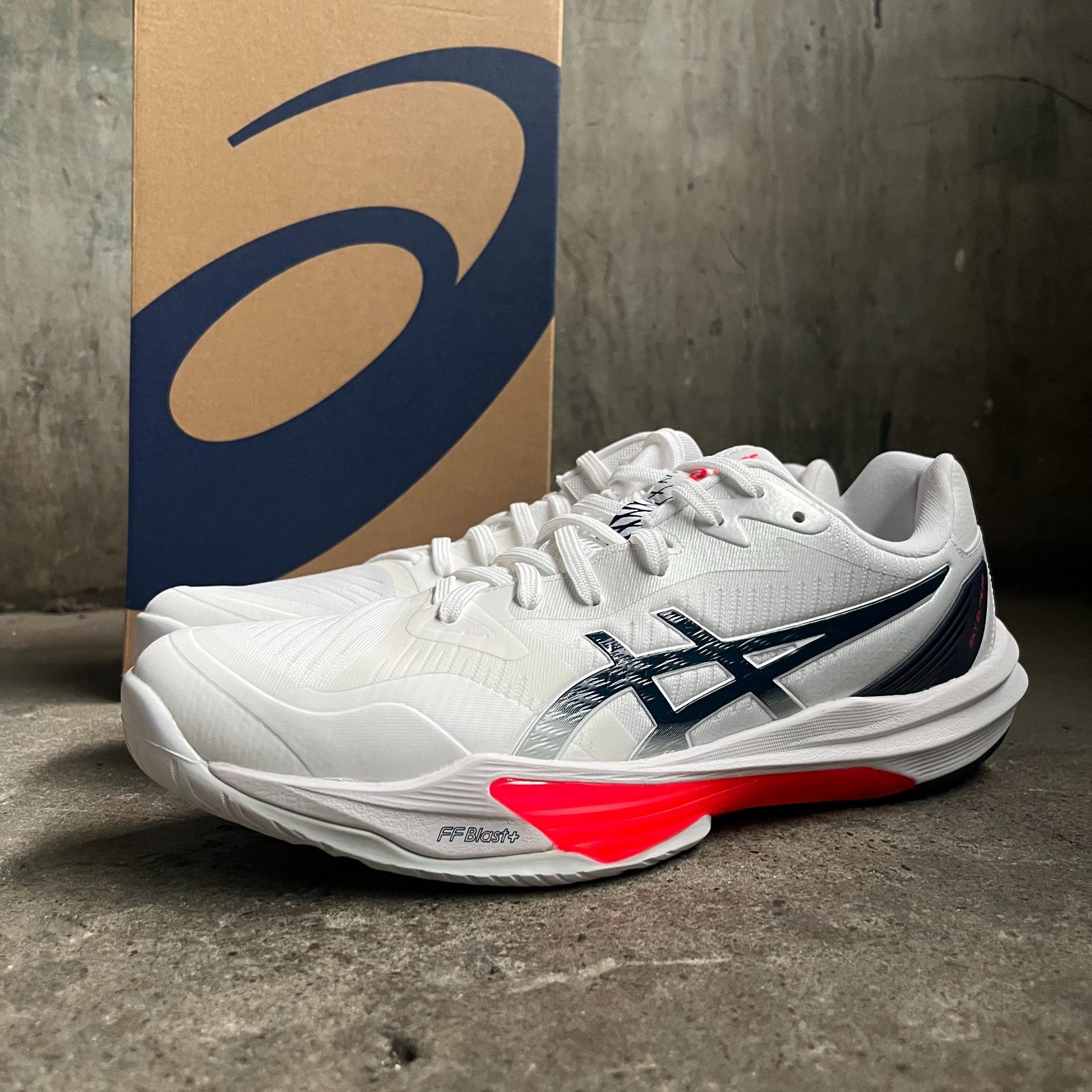 asics SKY ELITE FF 3 WHITE MAKO BLUE 27.5cm アシックス スカイエリート ホワイト バレーボールシューズ