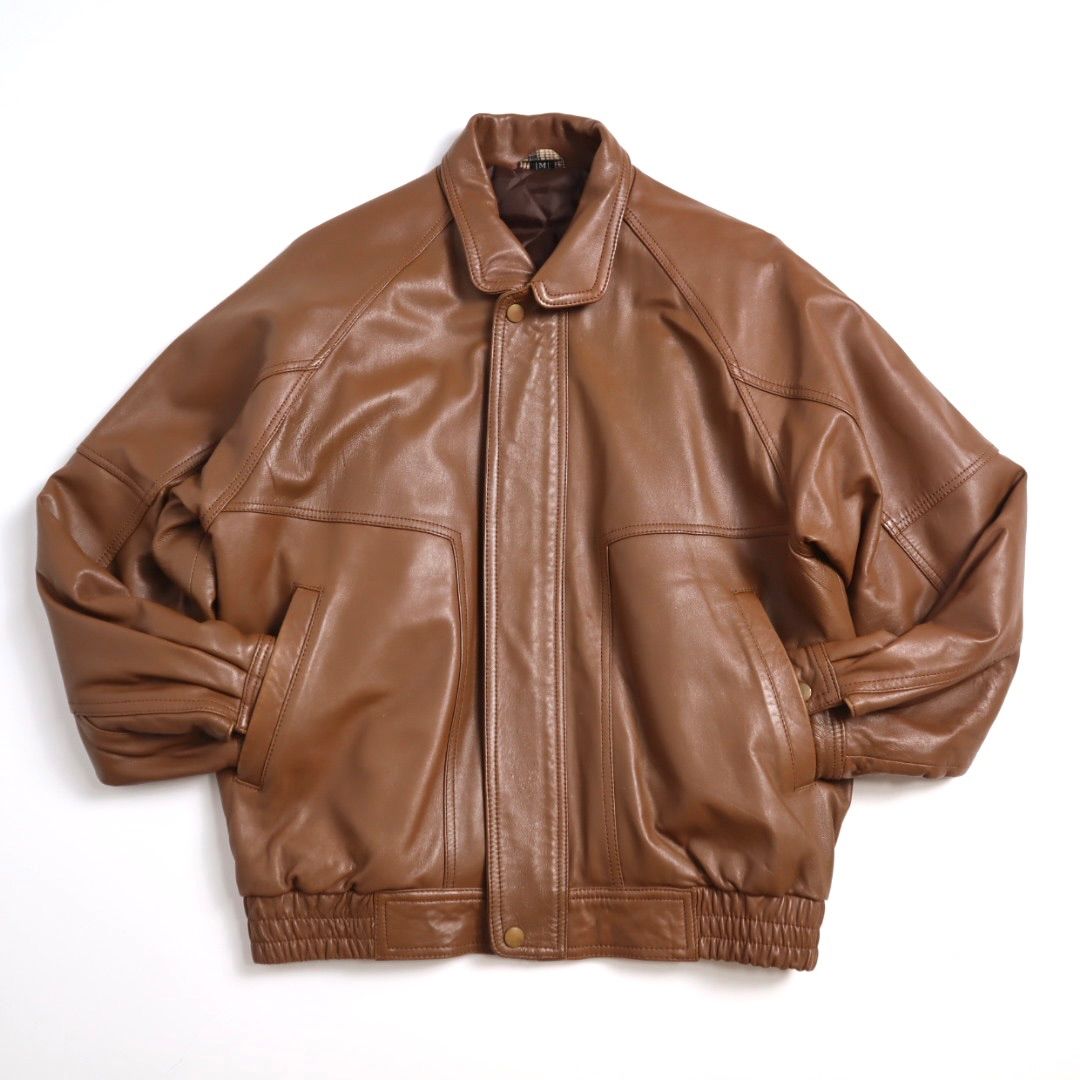 Vintage 80s 90s レザーフライトジャケット レザーブルゾン A2