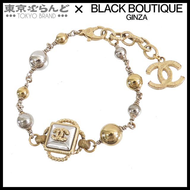 シャネル CHANEL ココスクエア ブレスレット ゴールドxシルバー メタル A16S GP レディース 241100081697