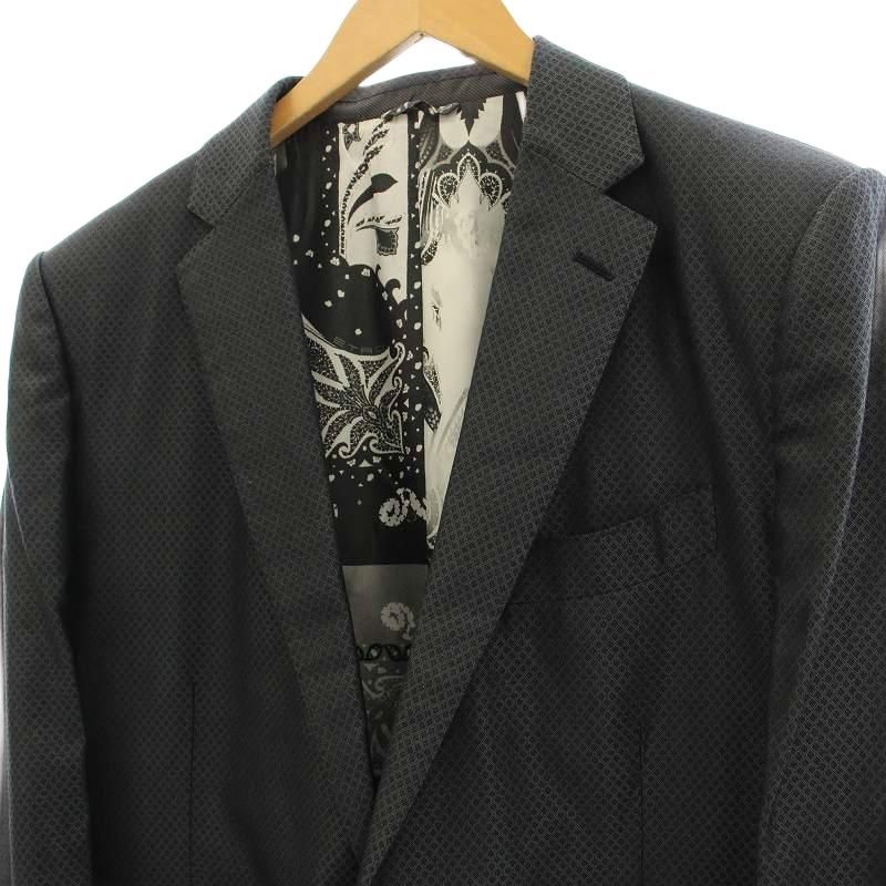 美品！ETROエトロ 花柄テーラードジャケット赤42 シルク混 レッド系 総
