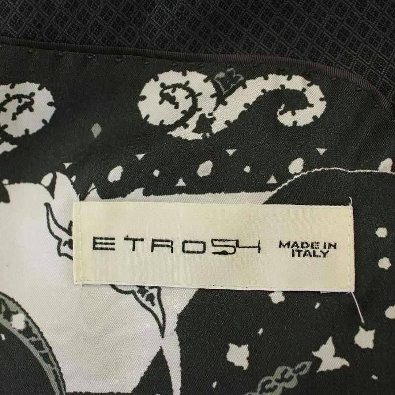 美品！ETROエトロ 花柄テーラードジャケット赤42 シルク混 レッド系 総