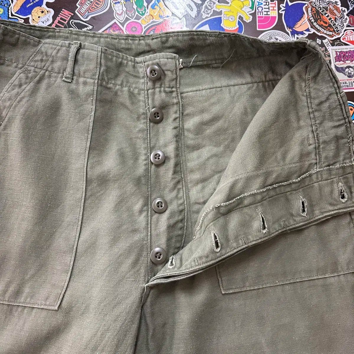  70 s ミリタリー OG-107 ファティーグ パンツ 34 チノパン パンツ