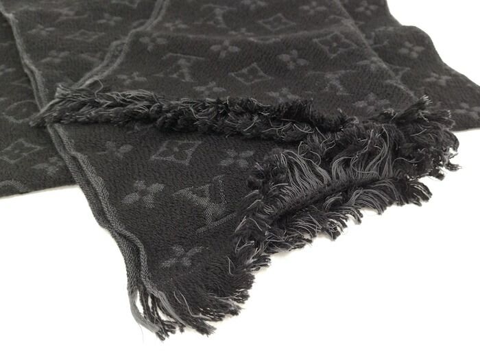 LOUIS VUITTON エシャルプ マフラー モノグラム クラシック ウール100  