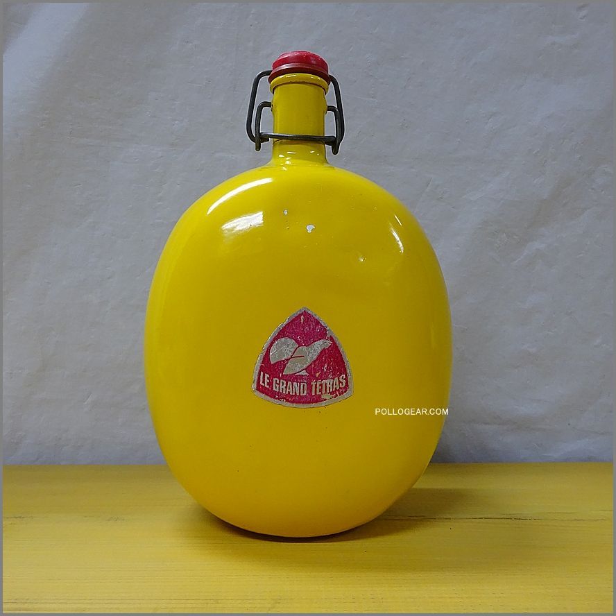2.0L グランテトラ 1970年代 旧丸型 LE GRAND TETRAS シルバーラベル イエロー VINTAGE ウォーターボトル 黄色