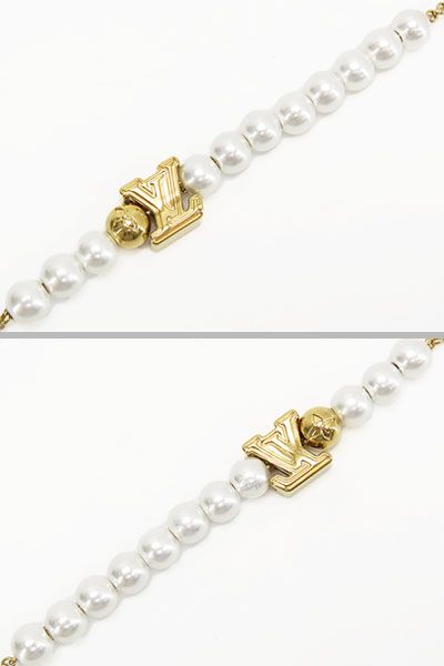 美品】ルイヴィトン LOUIS VUITTON チェーンベルト ヴィトン 2連