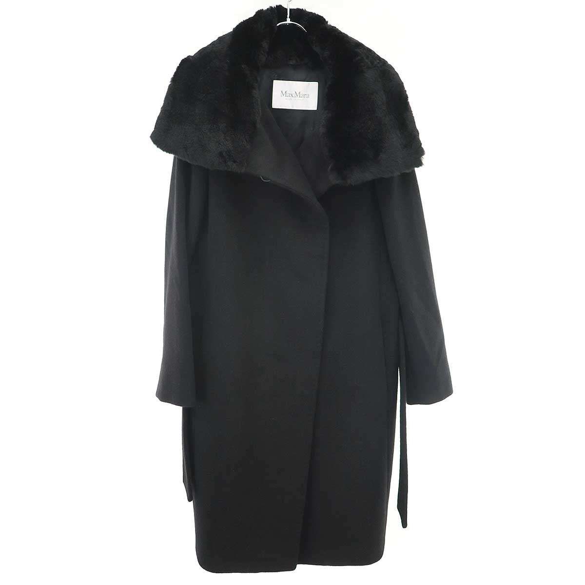 MaxMara マックスマーラ ヴァージンウール ベルテッド コート 40