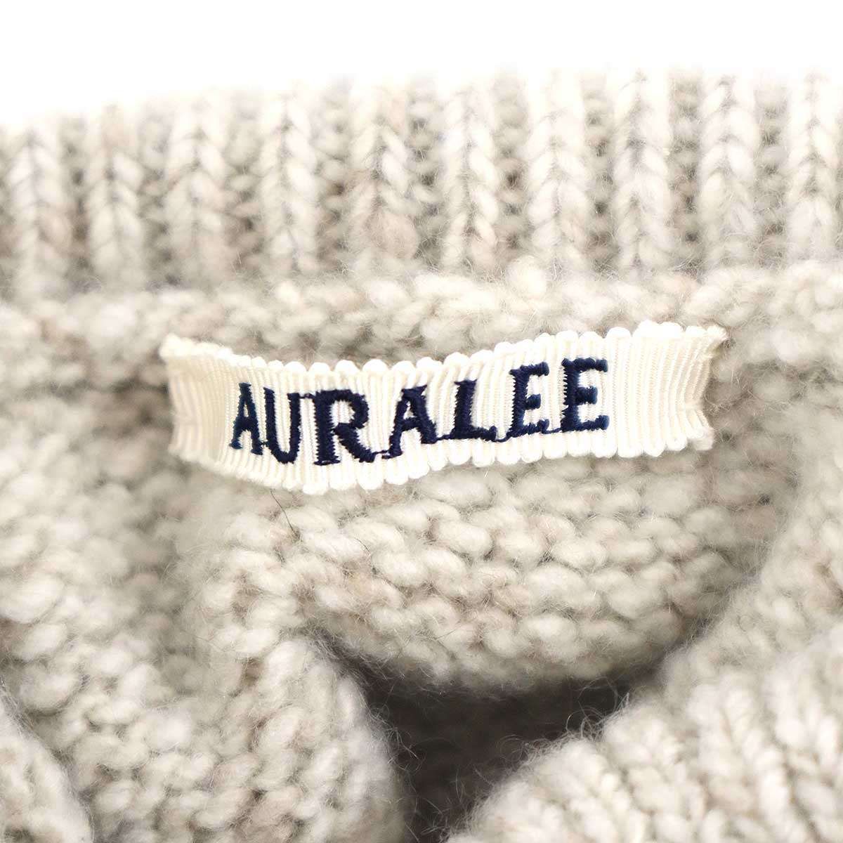 AURALEE オーラリー 25AW CASHMERE MELANGE KNIT TURTLE カシミヤ 